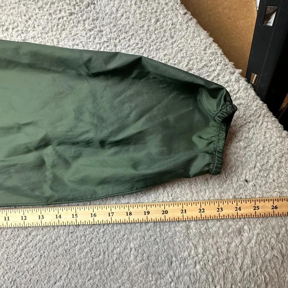 Vintage Old Navy Anorak Windbreaker Hoodie Jacket Mens XL Green 1/4 Zip